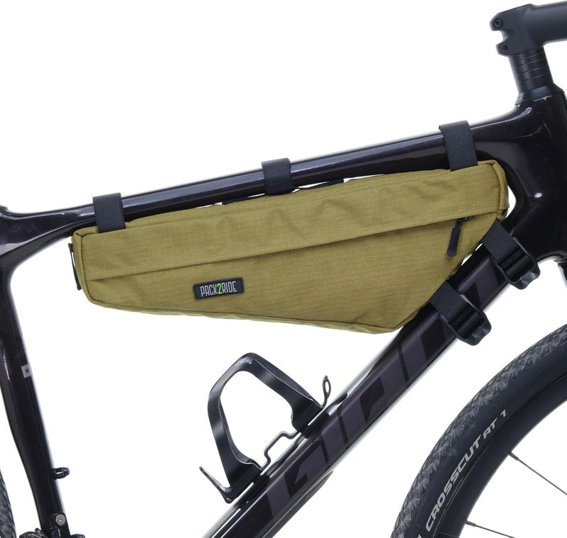 PACK2RIDE Mira Bike Frame Bag - Water Resistant, Durable Cordura Fabric & Bicycle Equipment Bag - Biking Storage, Bikepacking Pouch, Road for Cycling Adventures - Image 1